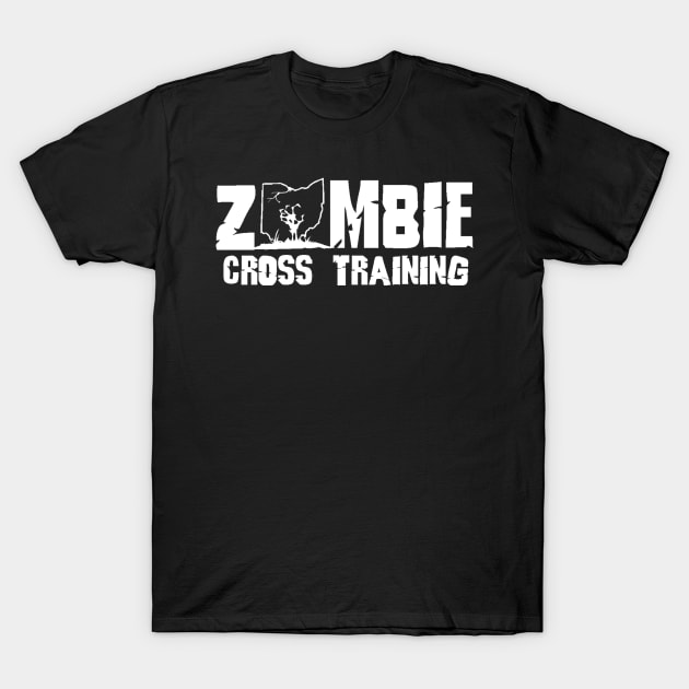 Zombie Ohio White T-Shirt by ZombieCrossTraining